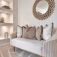 Betty Ivory Boucle 20” Fringed Cushion