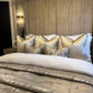 Aurelia Gold Luxury Piped Cushion