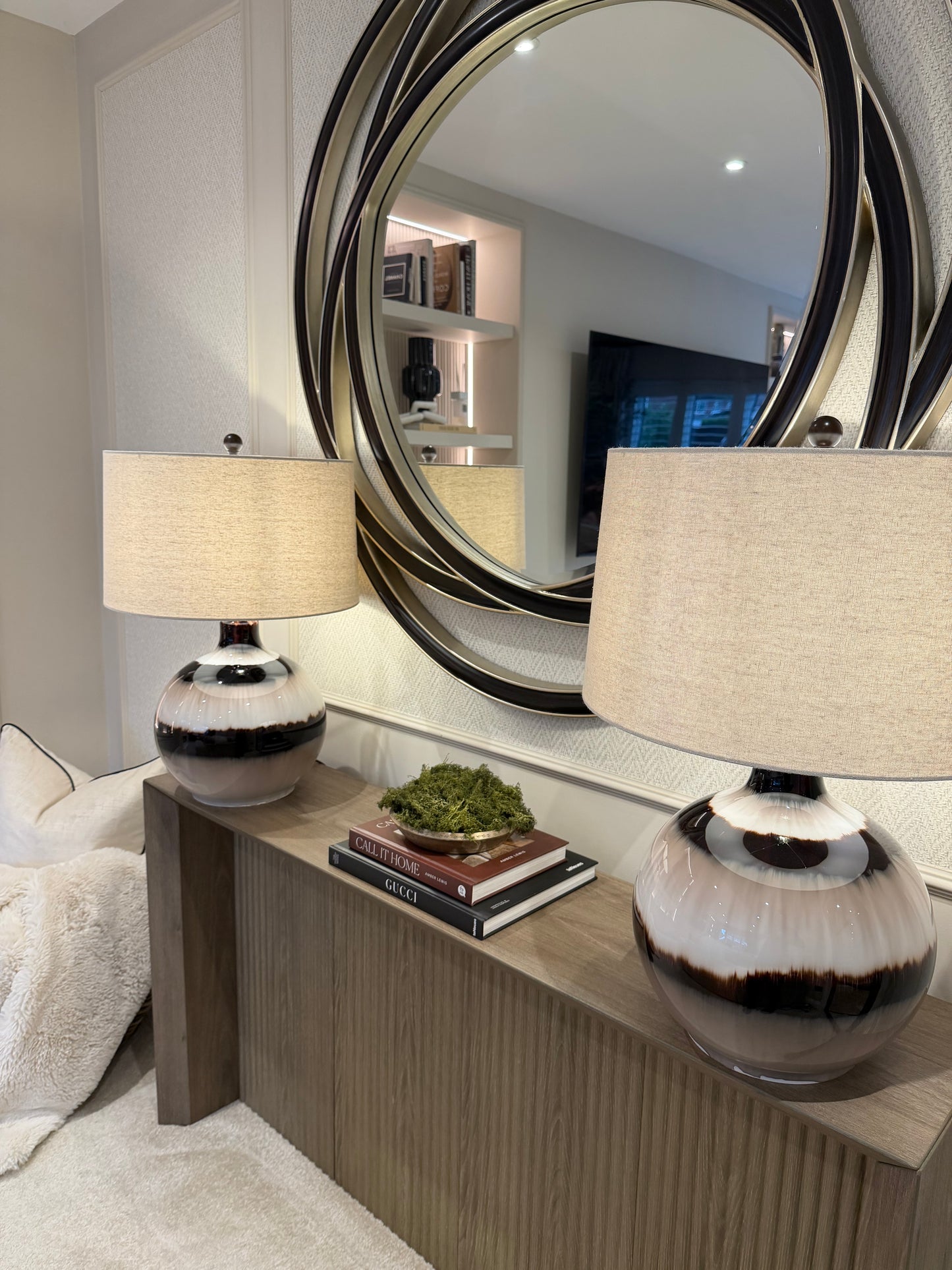 **PRE ORDER** Lavine Walnut Round Mirror