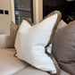Betty Ivory Boucle 20” Fringed Cushion