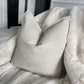 Lia Ivory Linen Flange 20" Cushion