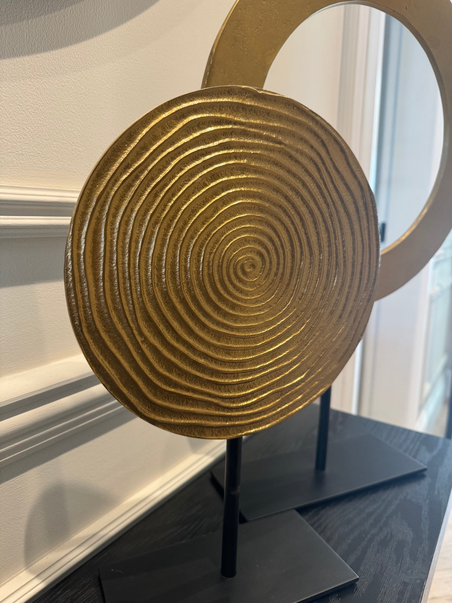 Rawas Antqiue Bronze Circle Sculpture
