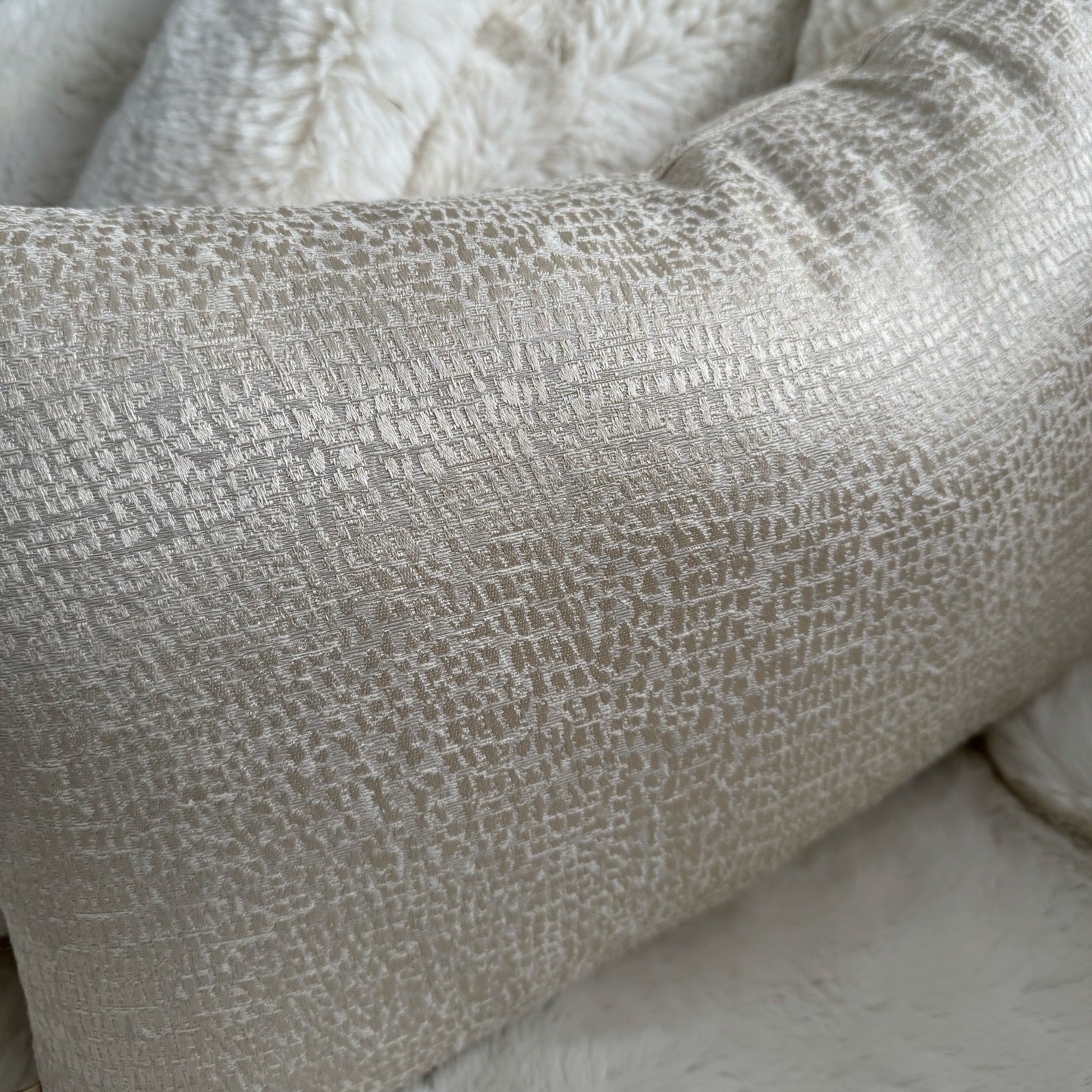 Elias Cream Rectangle Cushion