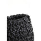 Flora Black Embossed 40cm Vase