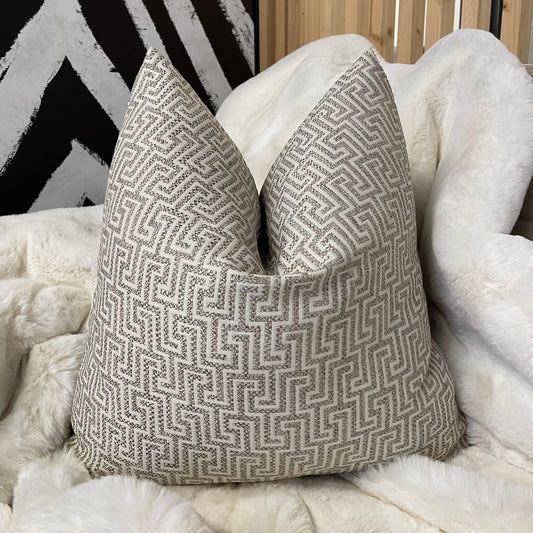 Naxos Dark Beige 20” Cushion
