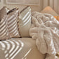 Betty Ivory Boucle 20” Fringed Cushion