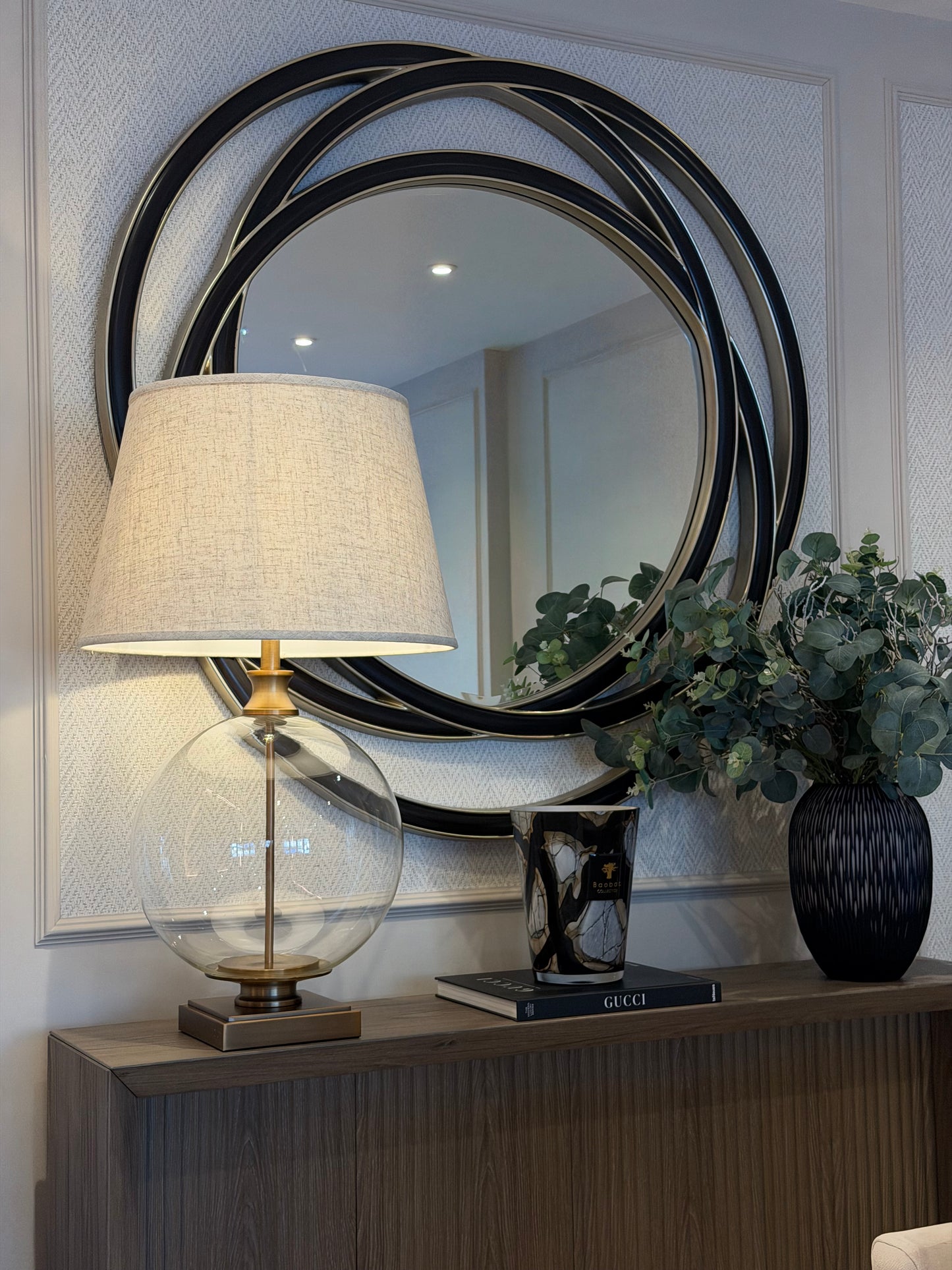 Lina Glass Orb Table Lamp