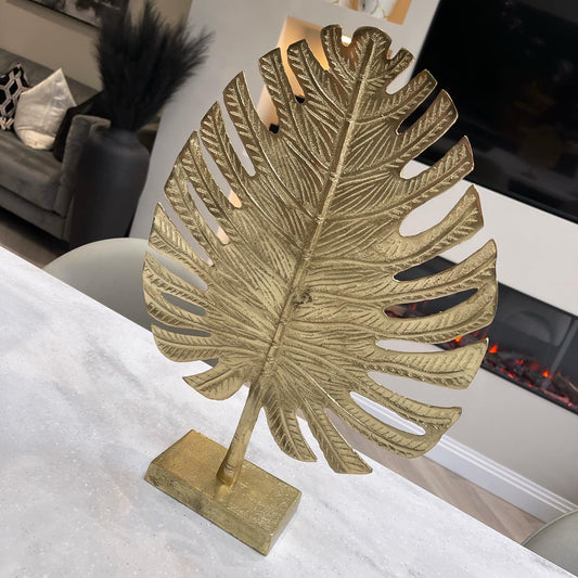 Gold Metal Leaf Ornament