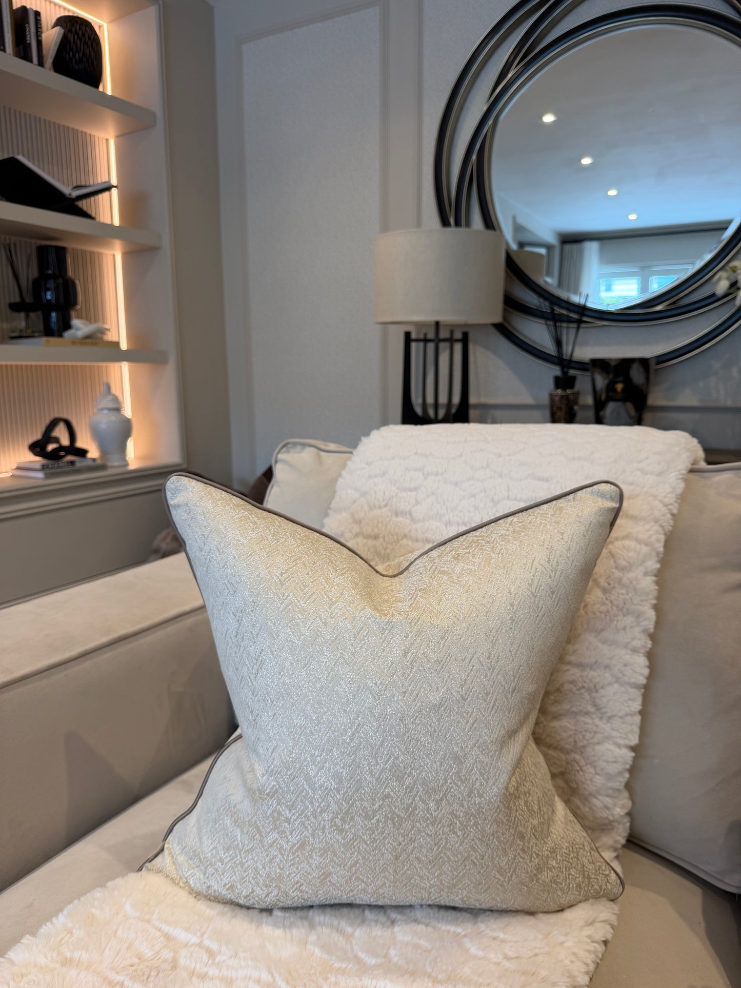 Ava Piped Luxury Cushion