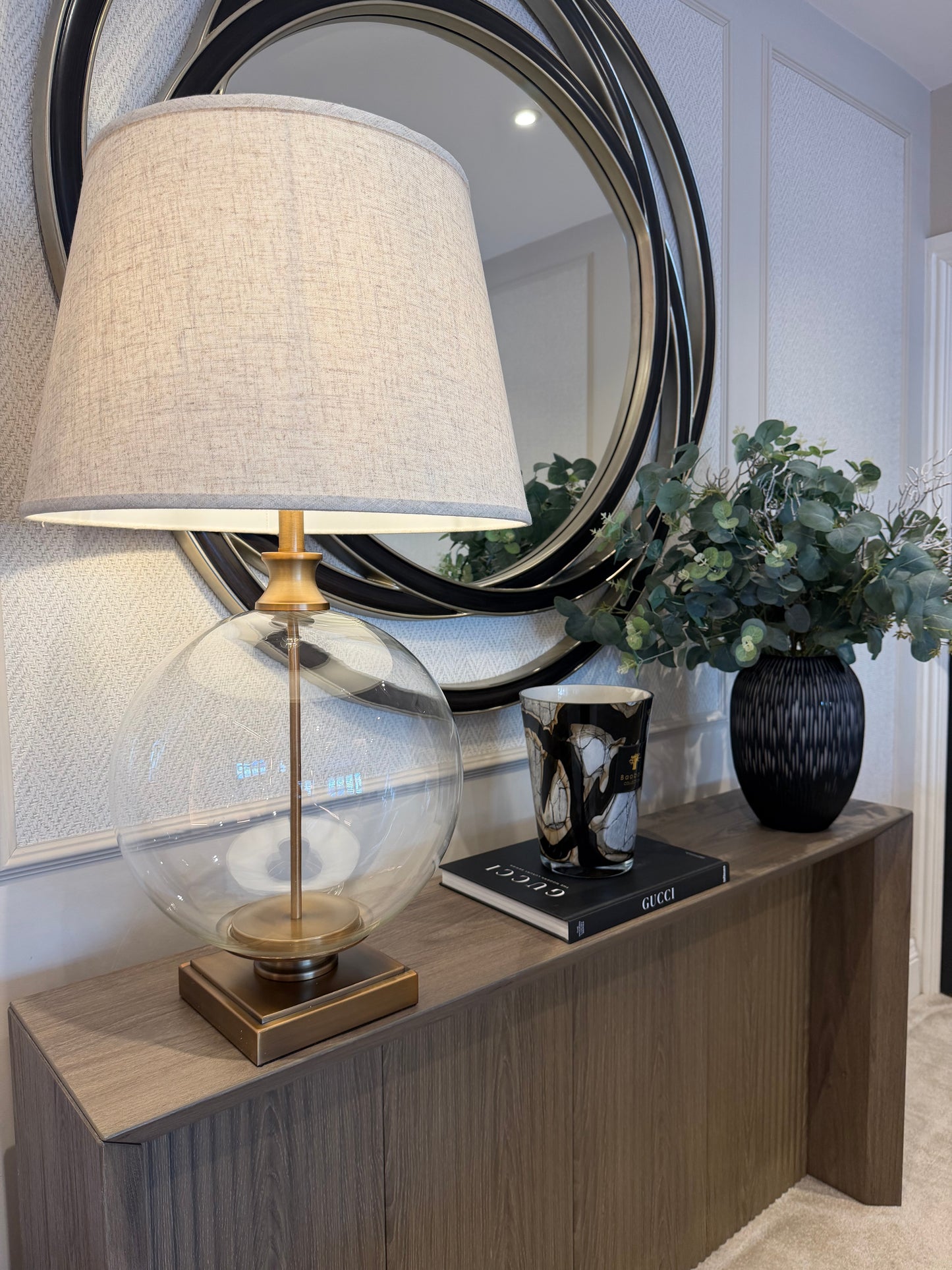 Lina Glass Orb Table Lamp