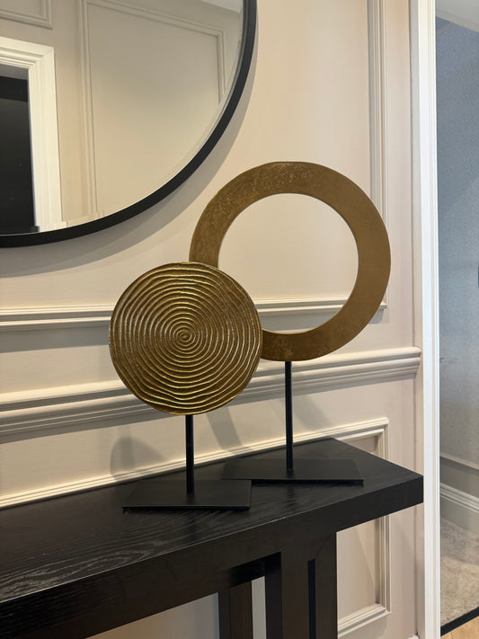 Rawas Antqiue Bronze Circle Sculpture