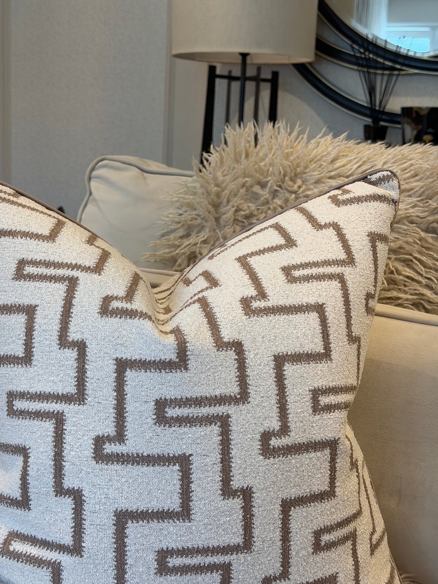 Livvy Weave Piped Cushion