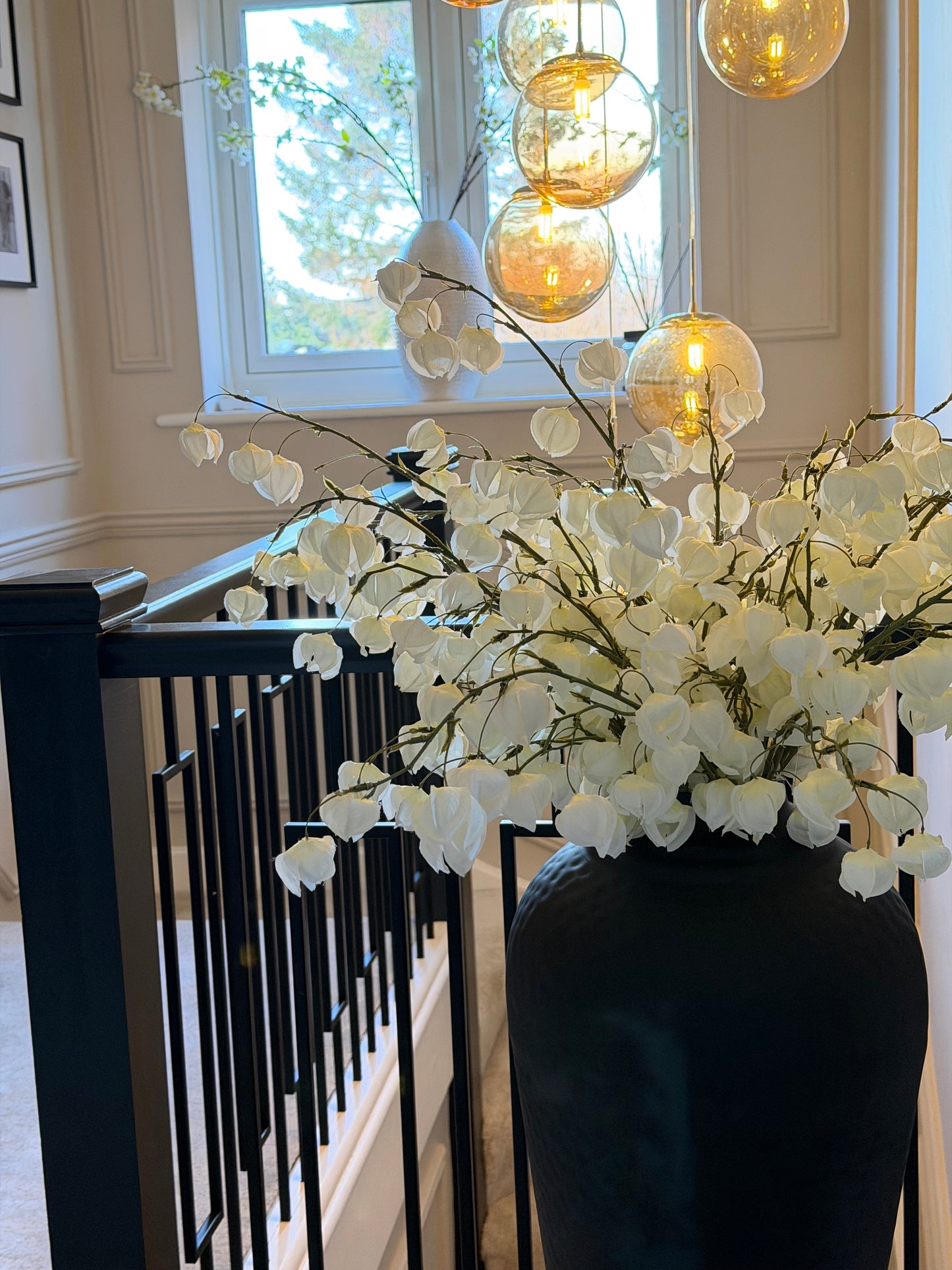 White Physalis Spray