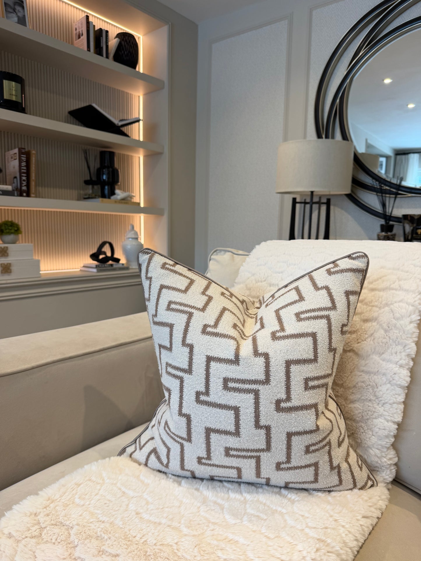 Livvy Weave Piped Cushion