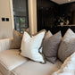 Betty Ivory Boucle 20” Fringed Cushion
