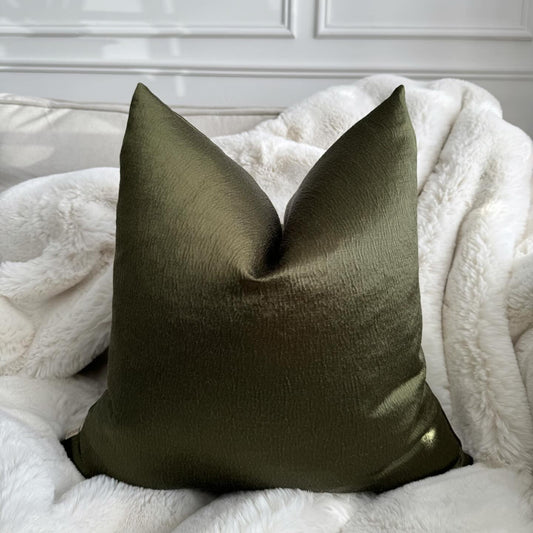 Oliva Green Sheen 20” Cushion