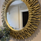 Nova Champagne Round Mirror