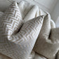 Adelaide Beige Textured 20" Cushion