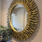 Nova Champagne Round Mirror
