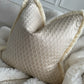 Cinder Fringed Champagne 20” Cushion