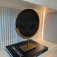 Gouya Black Marble Antique Bronze Disc Sculpture