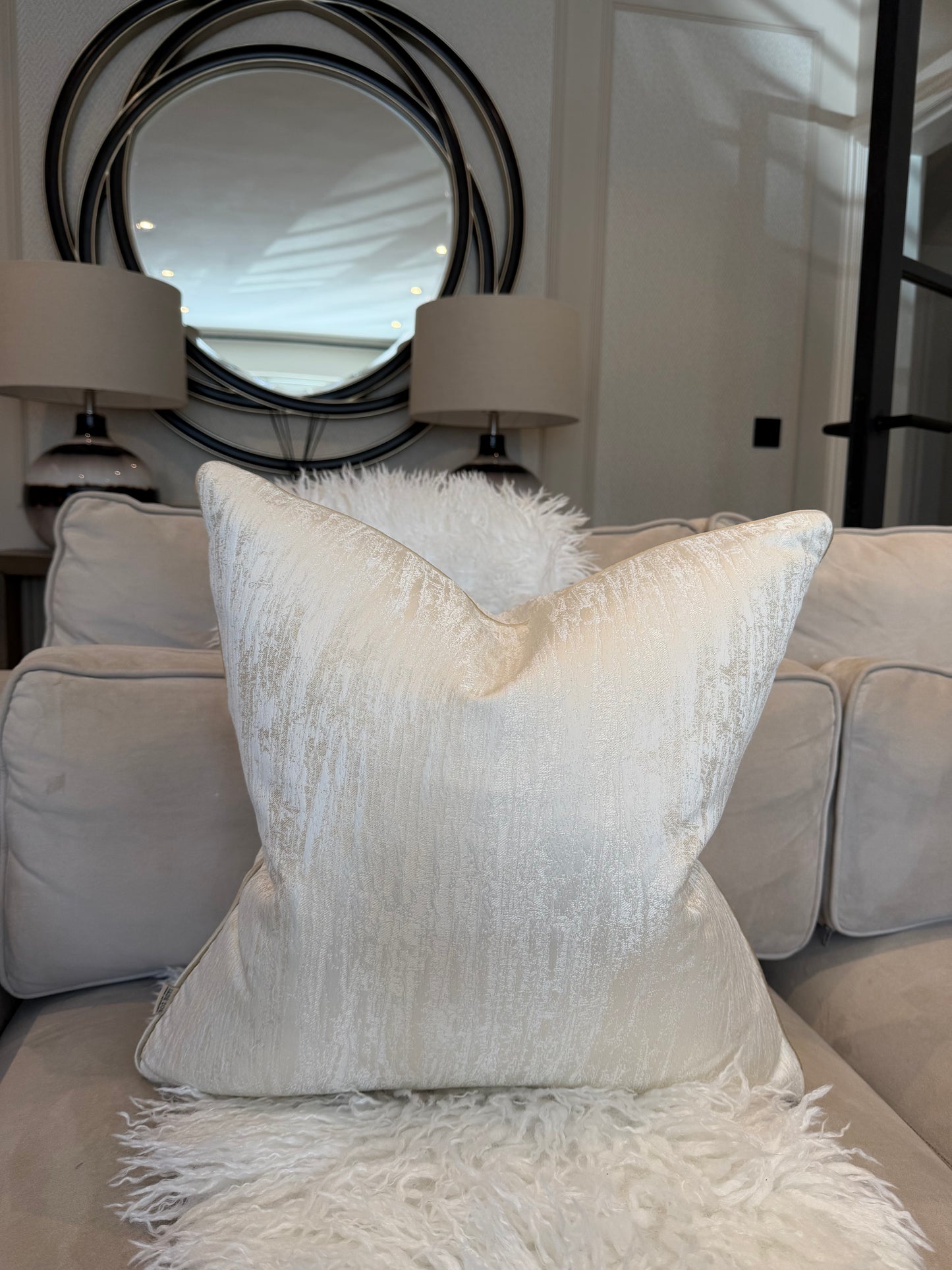 Alina Luxury Piped Cushion