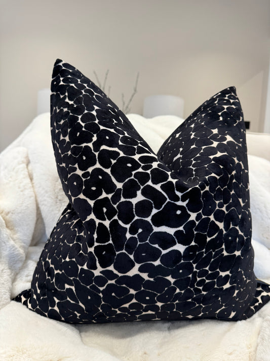 Leopard Velvet Cut 22" Cushion