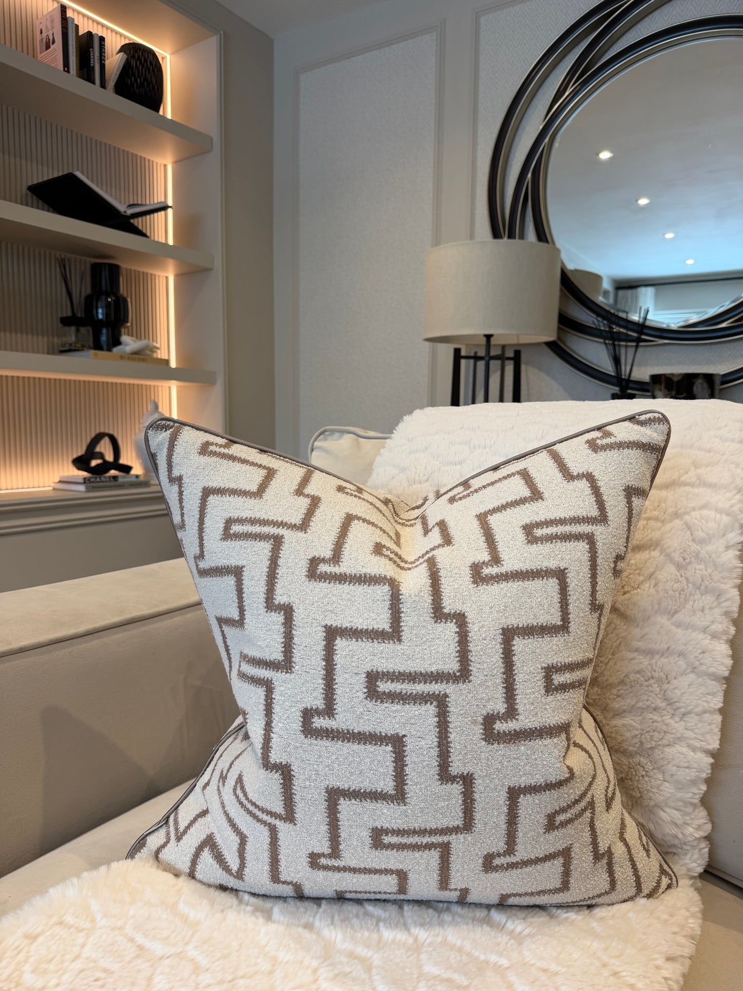 Livvy Weave Piped Cushion