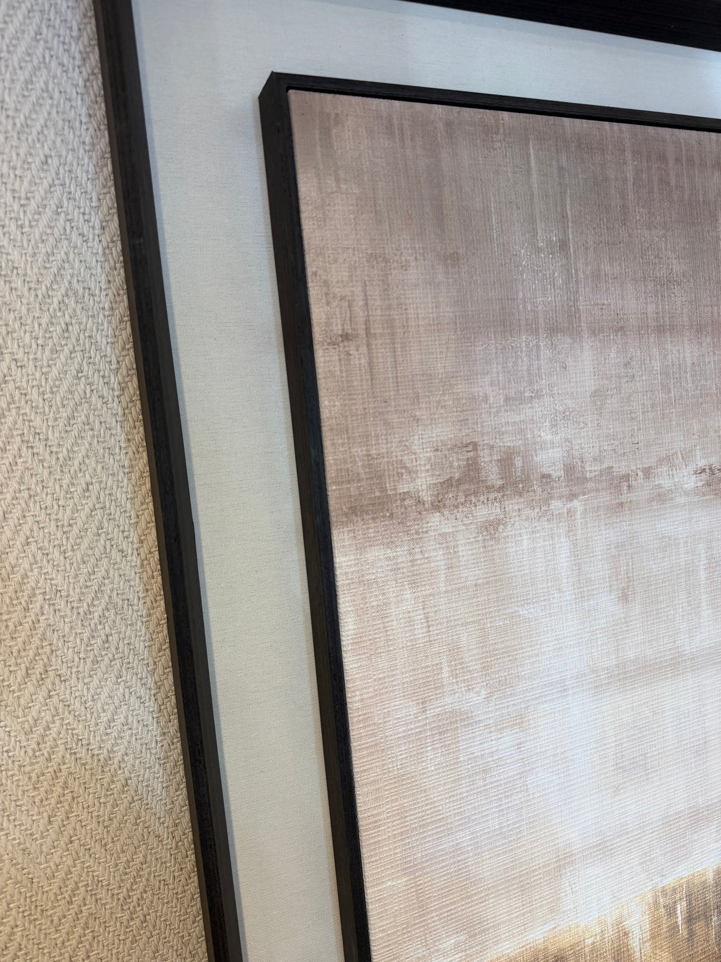 Whisper Horizon | Extra Large Abstract Linen Wall Art
