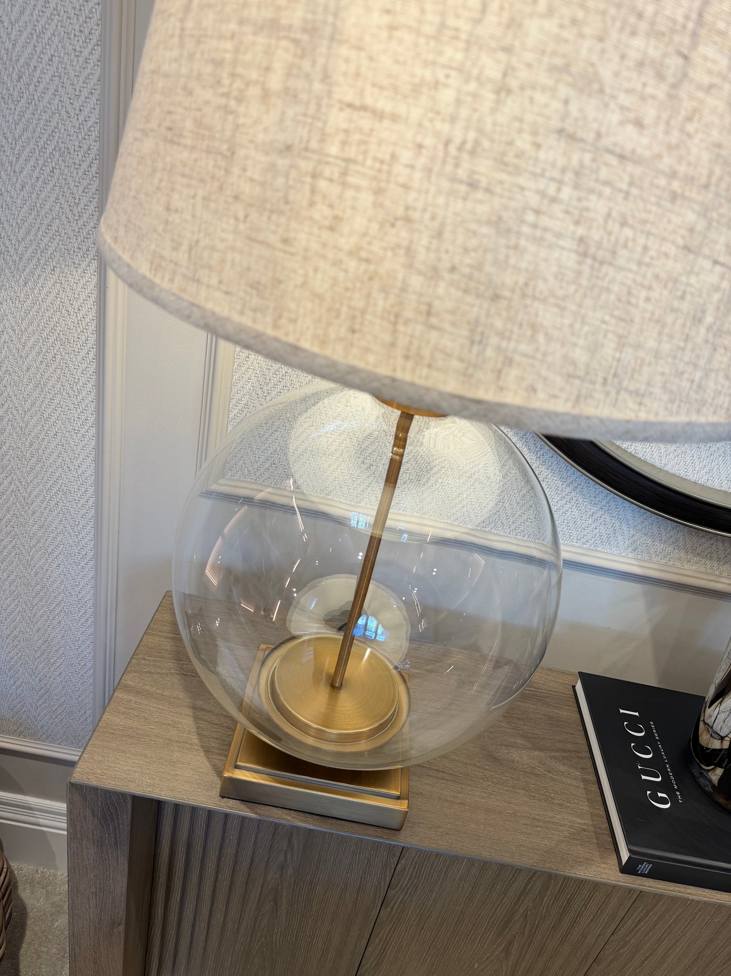 Lina Glass Orb Table Lamp