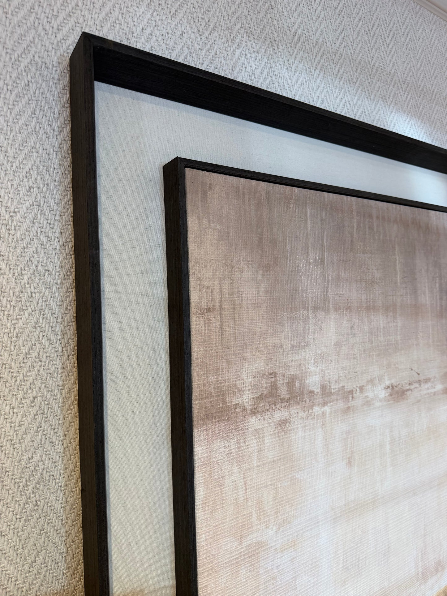 Whisper Horizon | Extra Large Abstract Linen Wall Art