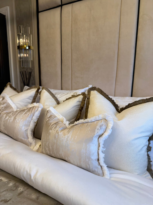 Maison Luxury Fringed Cushion
