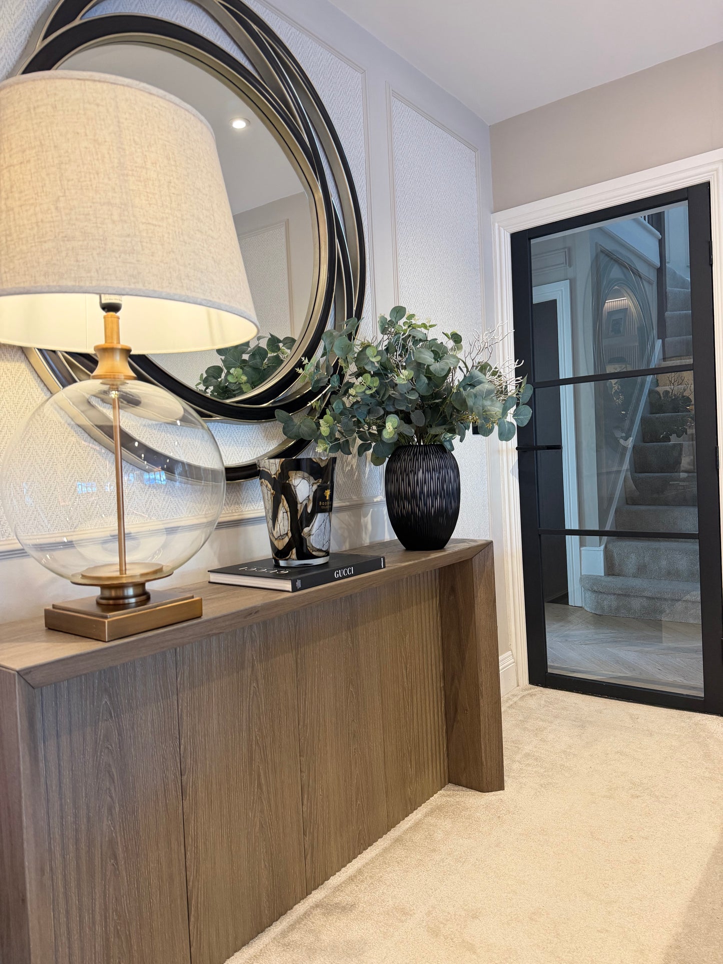 Lina Glass Orb Table Lamp