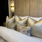 Aurelia Gold Luxury Piped Cushion