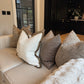 Betty Ivory Boucle 20” Fringed Cushion
