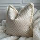 Cinder Fringed Champagne 20” Cushion