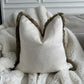 Jove Ivory Fringed 18" Cushion