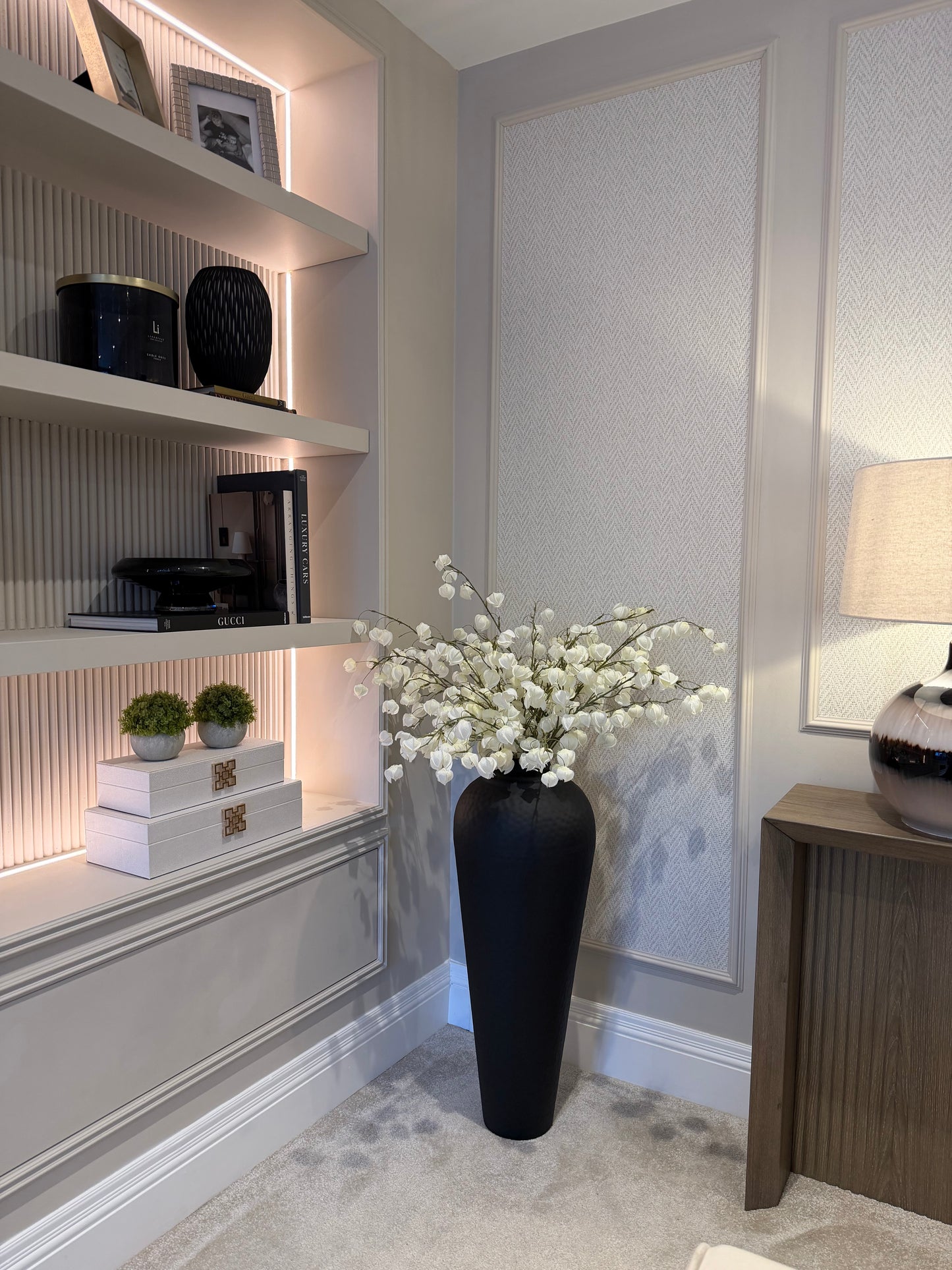 White Physalis Spray