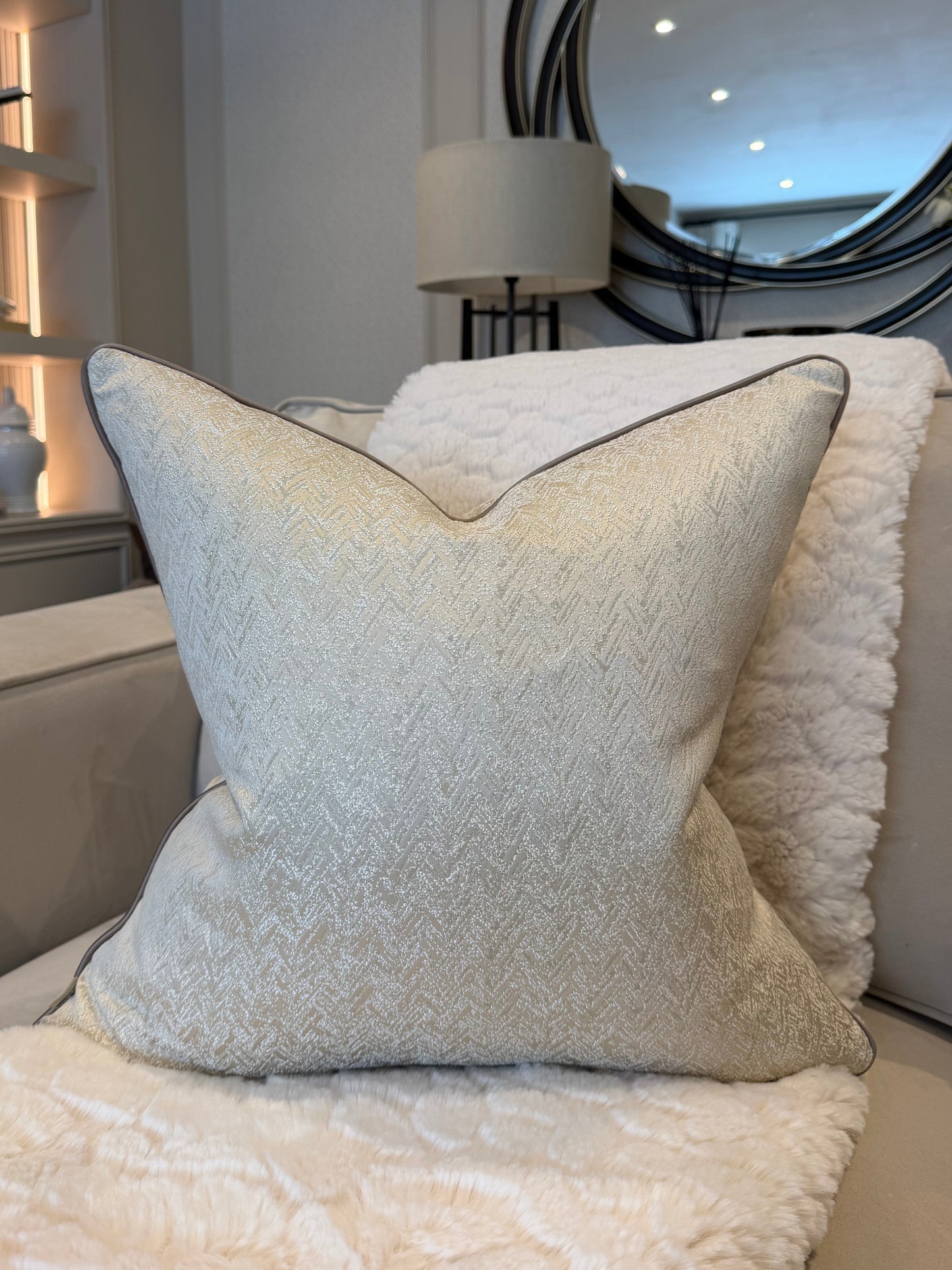 Ava Piped Luxury Cushion