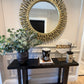 Nova Champagne Round Mirror