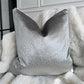 Florence 22' Embossed Velvet Cushion Silver