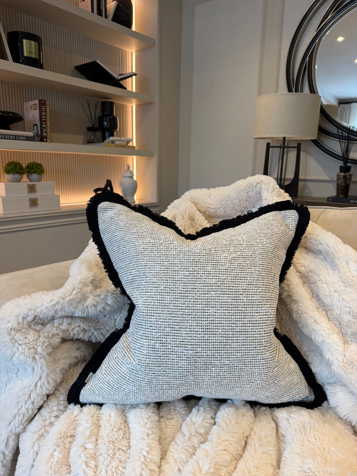 Monroe Fringed Luxury Cushion