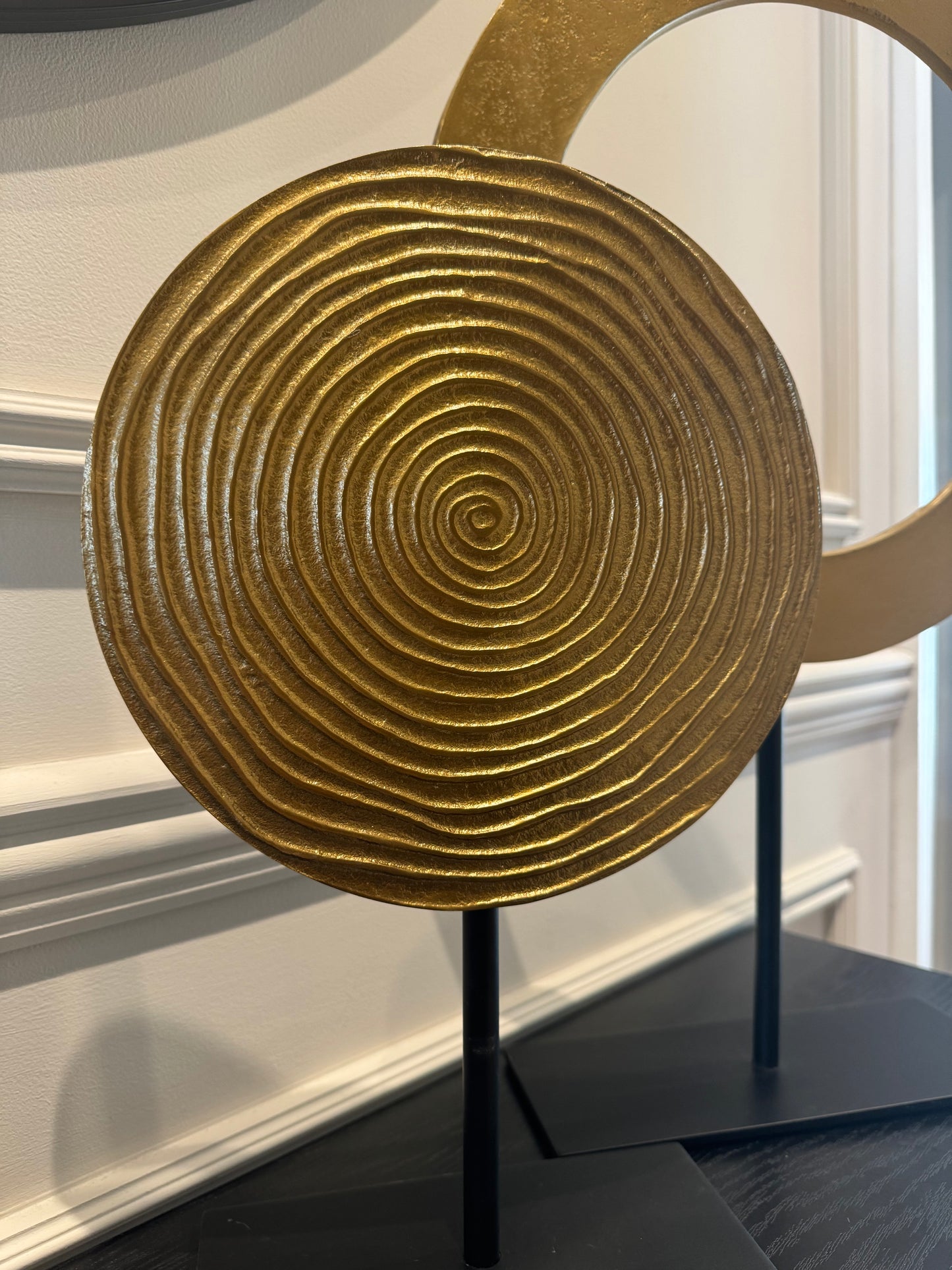 Rawas Antqiue Bronze Circle Sculpture