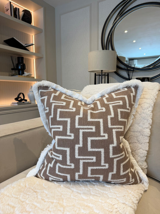 Livvy Weave Fringed Cushion