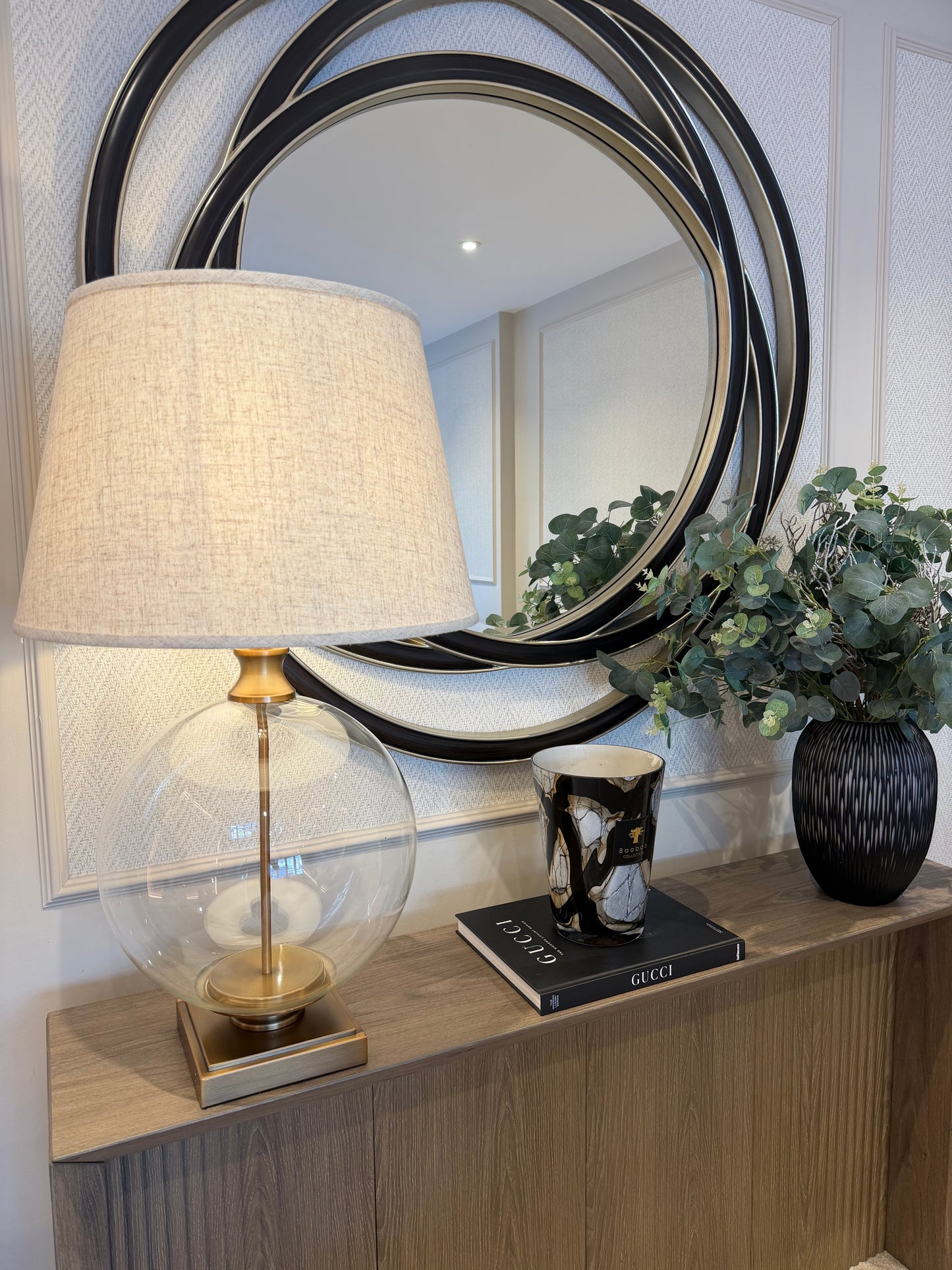 Lina Glass Orb Table Lamp