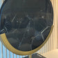 Gouya Black Marble Antique Bronze Disc Sculpture