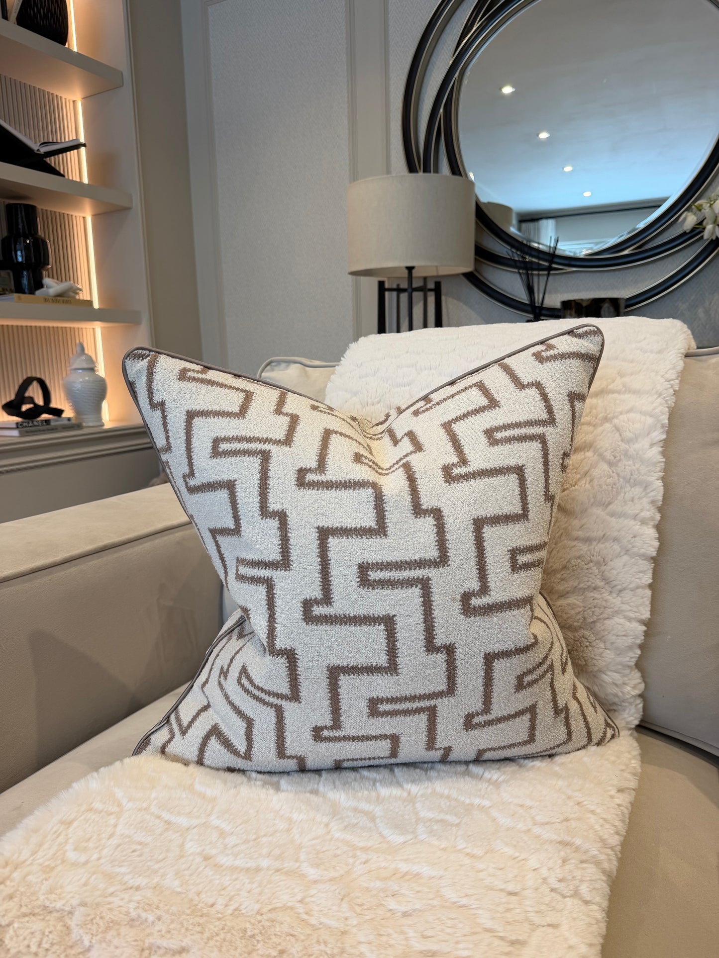Livvy Weave Piped Cushion