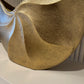 Gold Cast Swirl Textured Vase