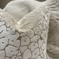 Leopard Velvet Cut 22" Ivory Cushion