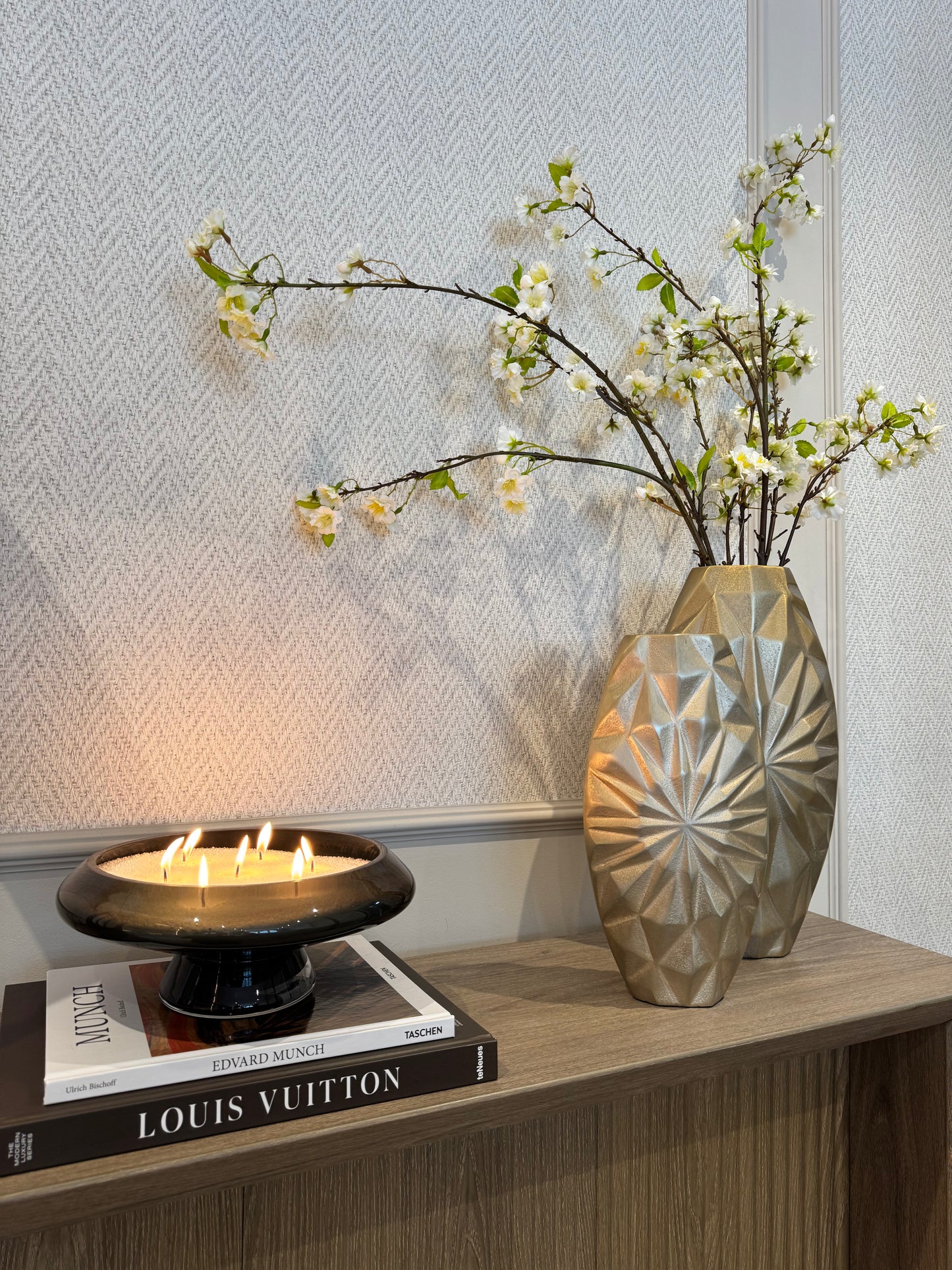 Hatton Cast Aluminium Vase 40cm